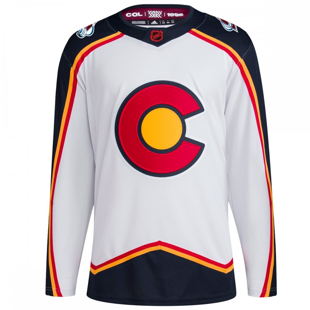 Colorado Avalanche Reverse Retro 2.0 Authentic Blank Jersey - White-Pro Kit Vault | Brand New 26/27 Sports Jerseys